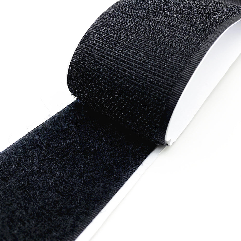 Hook and Loop Adhesive Tape Black