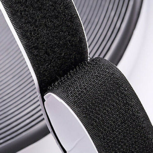 Hook and Loop Adhesive Tape Black