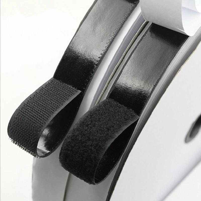 50mm Self Adhesive VELCRO® Brand Black Hook 25m Roll