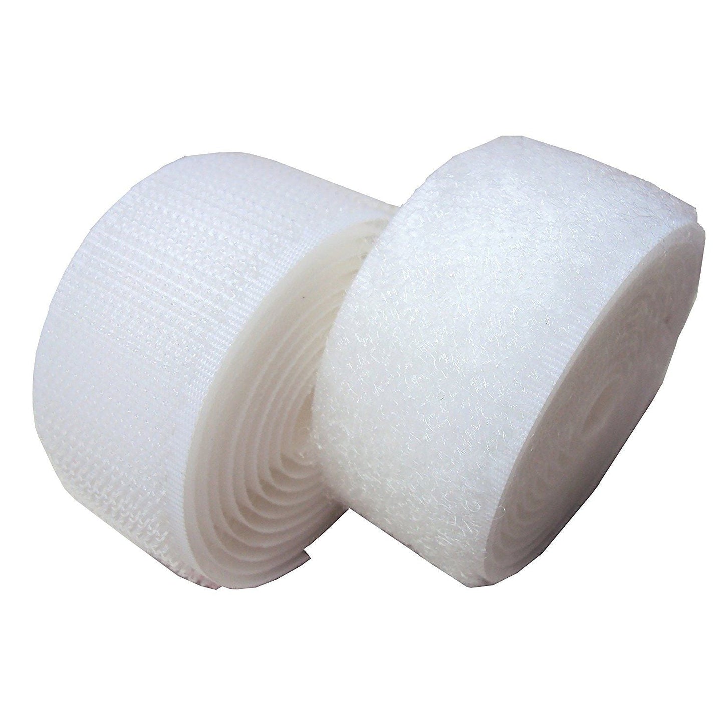 Hook and Loop Sew On Rolls White