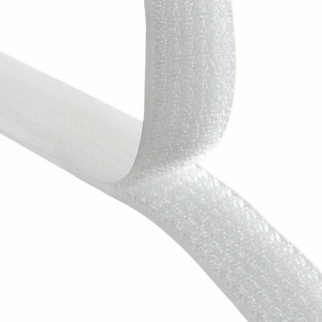 VELCRO® Brand Basic 50mm White Sew-On HOOK 25m Roll
