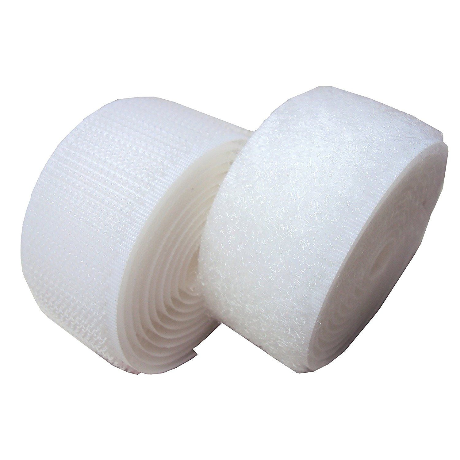 White VELCRO® 20mm Wide Hook & Loop Tape - 25mtr Roll (-N2021/02022